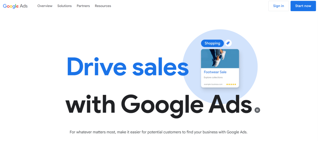 Google Ads screenshot