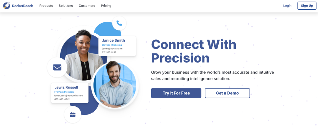 Rocketreach Screenshot