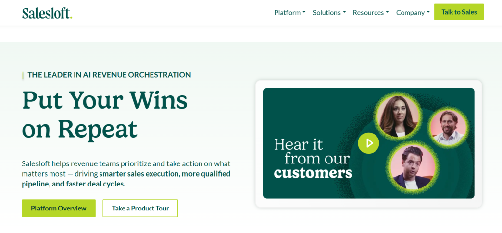 Salesloft screenshot